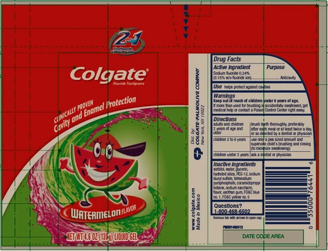 COLGATE KIDS WATERMELON FLAVOR packaging
