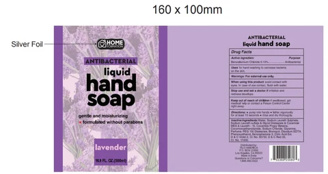 Home formation Antibacterial Lavender 포장