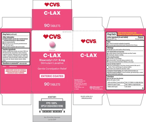 C-Lax Laxative packaging