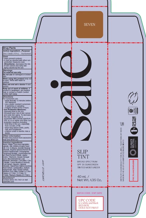 Slip Tint Broad Spectrum SPF 35 Sunscreen Tinted Moisturizer Shade Seven 포장