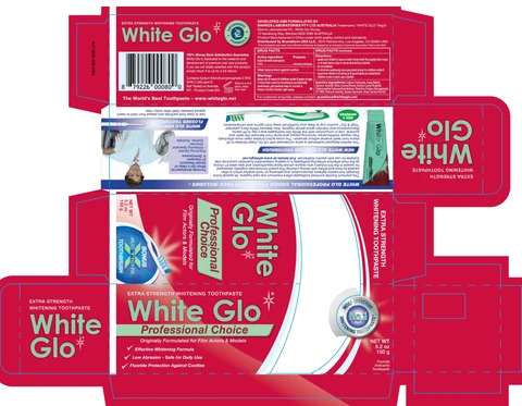 White-Glo professional choice packaging