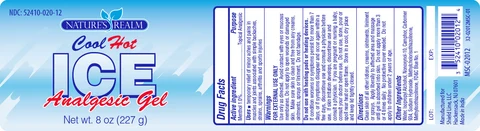 Cool Hot Ice Analgesic Gel 포장