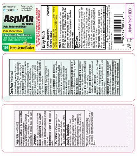 CAREALL Aspirin packaging