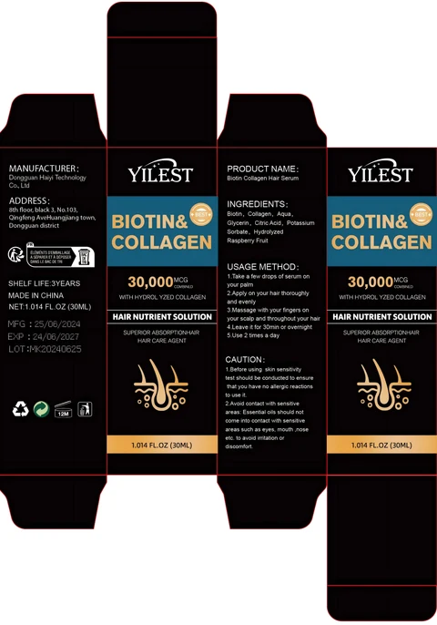 Biotin Collagen Hair Serum 포장