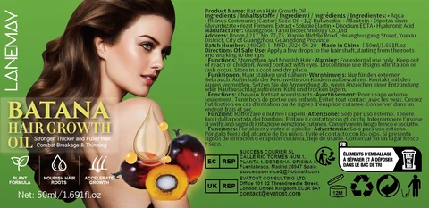Batana Hair GrowthOil 포장