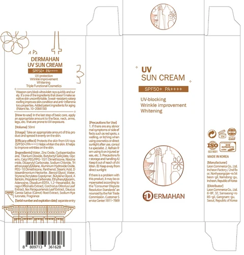 DERMAHAN UV SUN 포장
