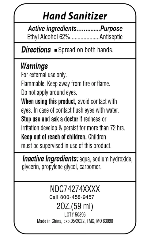 Hand Sanitizer packaging