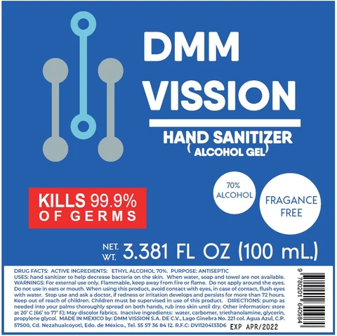 DMM Vission Hand Sanitizer Alcohol 포장