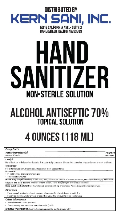 Kern Sani Hand Sanitizer 포장