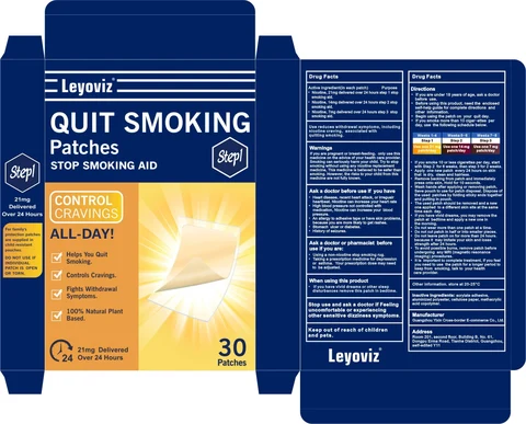 Quit smoking patches 포장