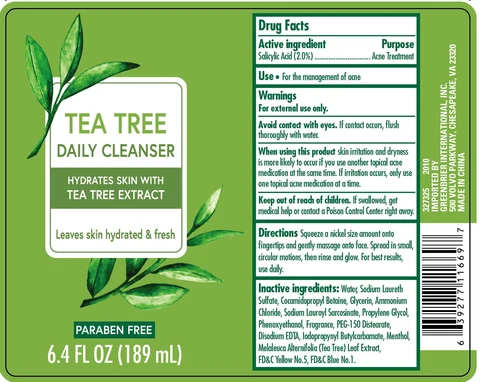 Tea Tree Daily Cleanser6.4oz packaging