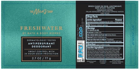 Antiperspirant DeodorantFreshwater 포장