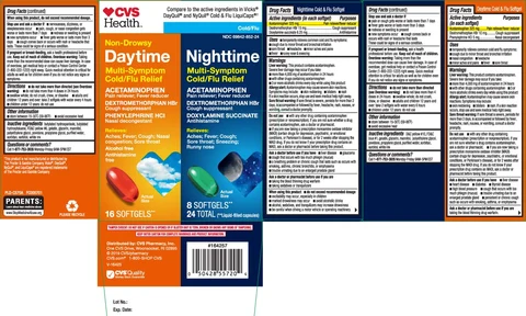 Daytime Nighttime Cold Flu Relief 포장