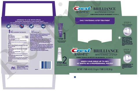Crest 3D White BrillianceDaily Cleansing and Whitening System 포장