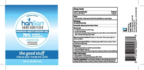 HanSan Hand Sanitizer packaging