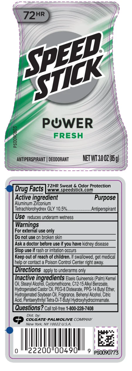 Speed Stick Power FreshPower Fresh packaging