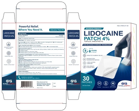 Lidocaine Patch 4% packaging