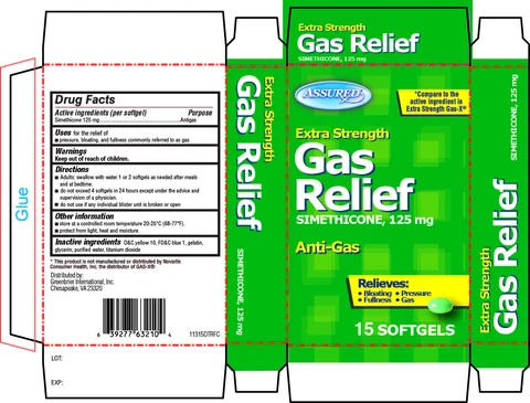 Assured Gas Relief Extra StrengthExtra Strength 포장