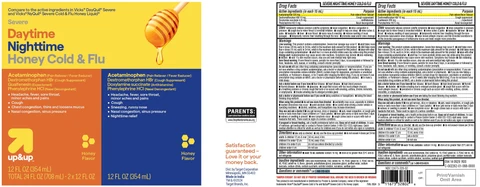 Daytime and Nighttime Severe HoneyCold and Flu 포장
