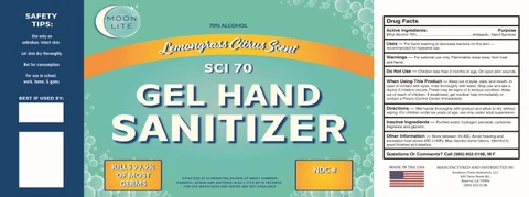 SCI 70 Hand Sanitizer Gel 포장