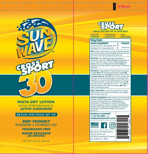 Sun Wave Cross Sport Insta Dry SPF 30 포장
