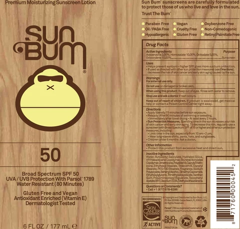 Sun Bum SPF 50 Premium Moisturizing Sunscreen 포장