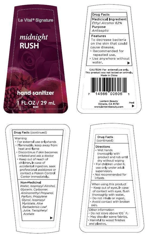 Le Vital Midnight Rush packaging