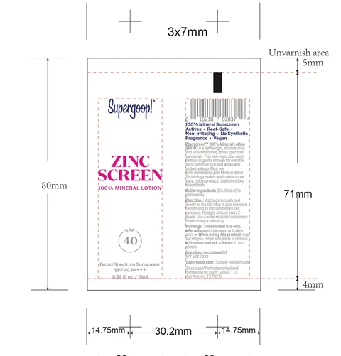 zincscreen tube