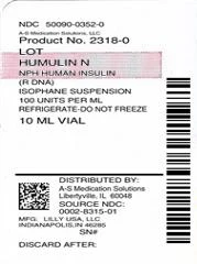 Humulin N 포장