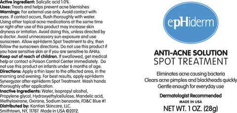 epHiderm Spot Treatment packaging