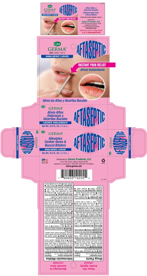 AftasepticInstant Pain Relief 포장