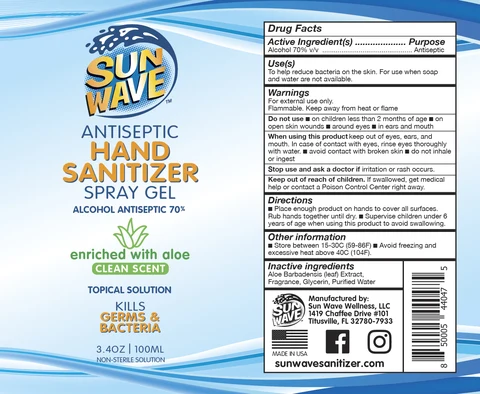 Sun Wave Consumer Antiseptic Hand Sanitizer 포장