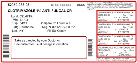 Clotrimazole 포장