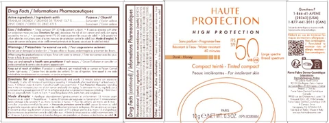 HAUTE PROTECTION High Protection Tinted Compact Broad Spectrum SPF 50 Honey 포장