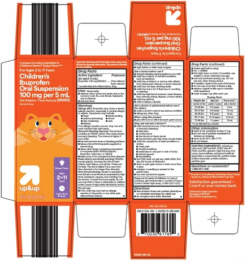 up and up childrens ibuprofen 포장