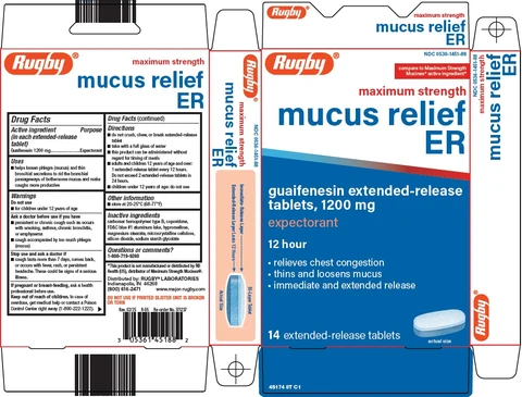 Rugby Mucus Relief ER 포장