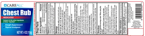 CareAll Medicated Chest Rub 포장
