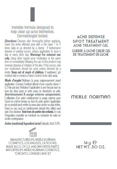Acne Defense Spot TreatmentMerle Norman packaging