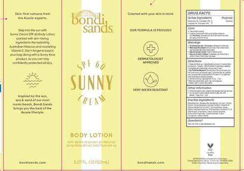 Bondi Sands SPF 60 Sunny Body 포장