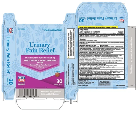Rite Aid Urinary Pain Relief packaging