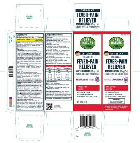 better living brands childrens fever and pain reliver 포장