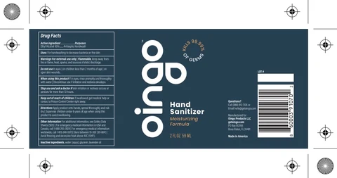 Hand Sanitizer packaging