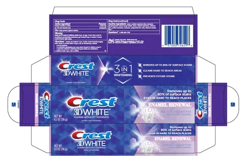 Crest 3D WhiteEnamel Renewal 포장