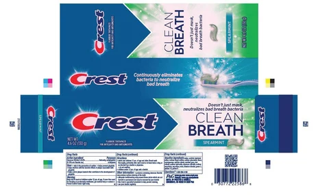 CrestClean Breath Spearmint 포장