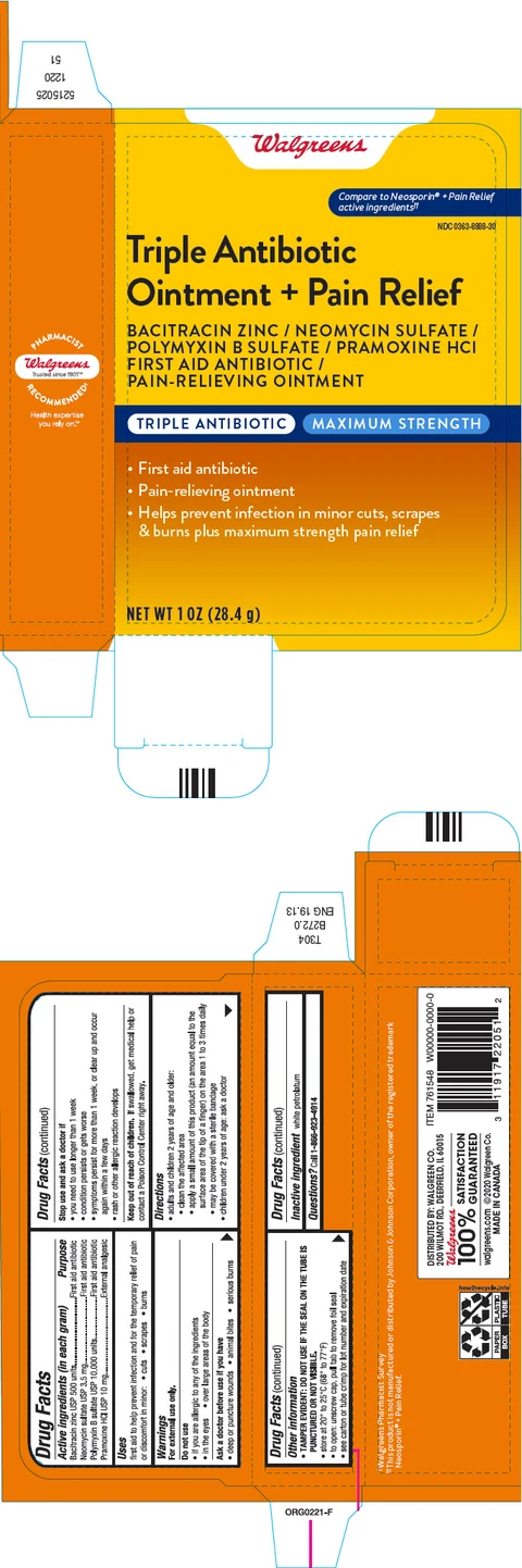 Triple Antibiotic Plus Pain Relief packaging