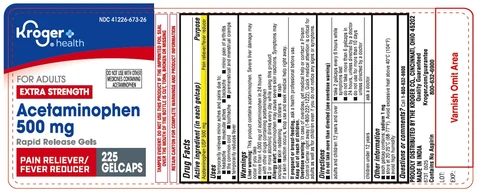 673T Kroger gelcaps 225ct label