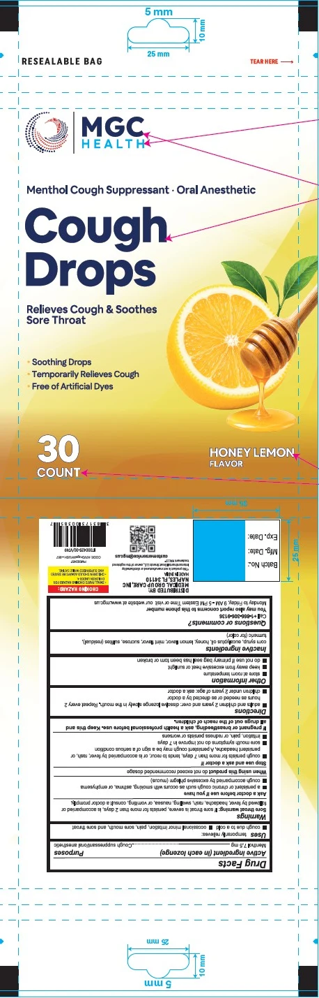 MGC Health Cough DropsHoney Lemon Flavor 포장