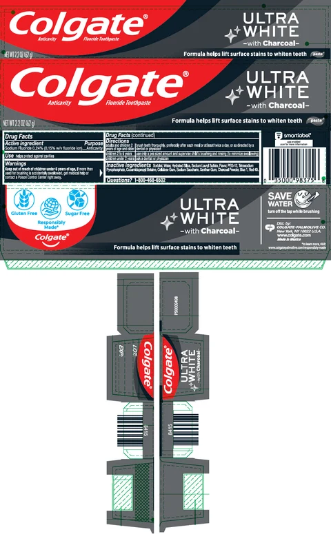 Colgate Ultra White Charcoal 포장