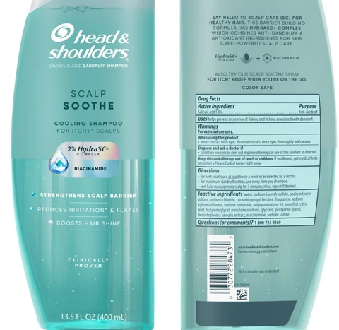 Head and Shoulders Scalp Soothe Cooling packaging