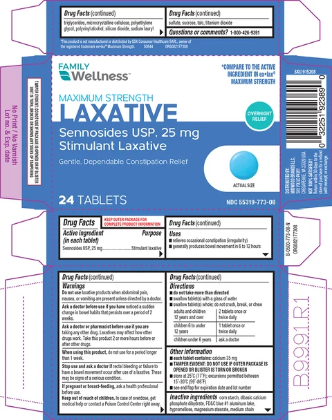 Laxative packaging